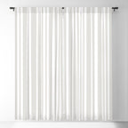 Classic Stripes XLII - Grey and White Window Curtain Gallery Image 1