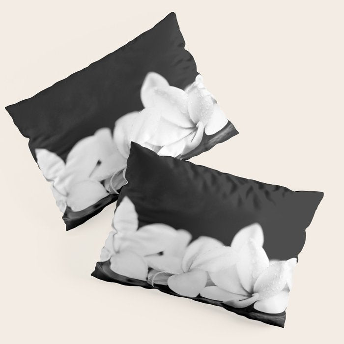 Singapore White Plumeria Flowers the Fragrance of Hawaii Pillow Sham Gallery Image 1