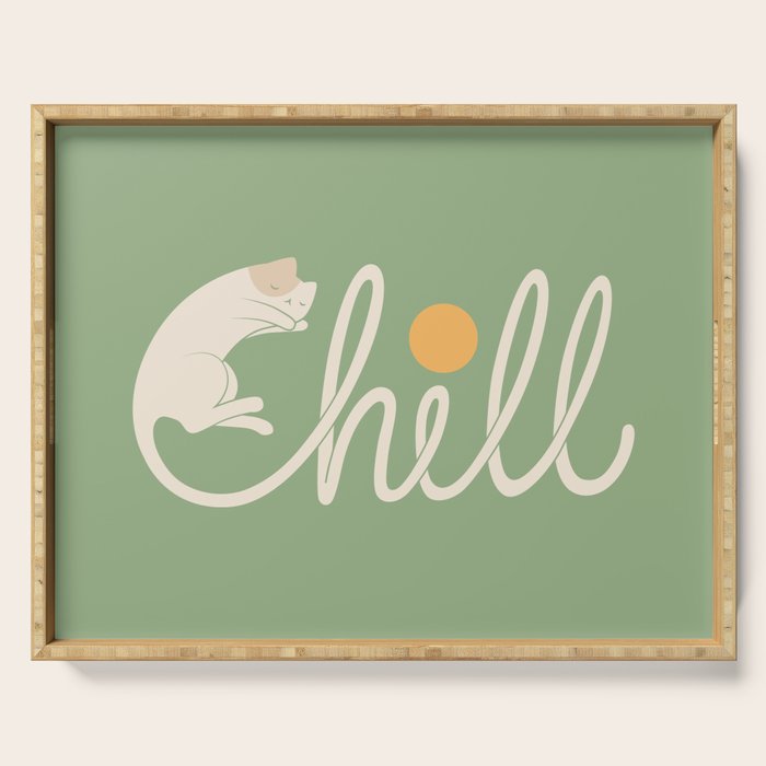 Cat Landscape 85: Chill Serving Tray Gallery Image 1