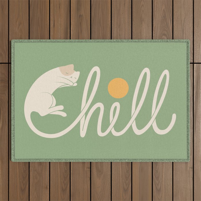 Cat Landscape 85: Chill Outdoor Rug Gallery Image 1