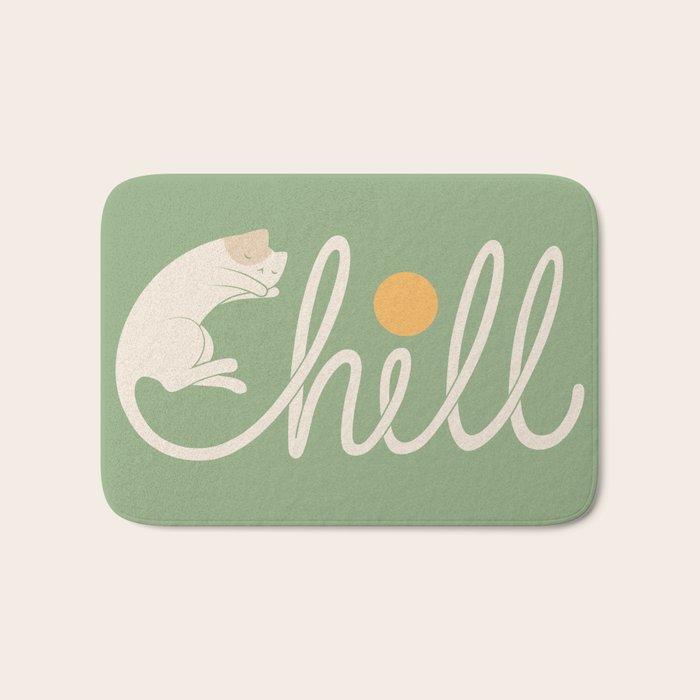 Cat Landscape 85: Chill Bath Mat Gallery Image 1