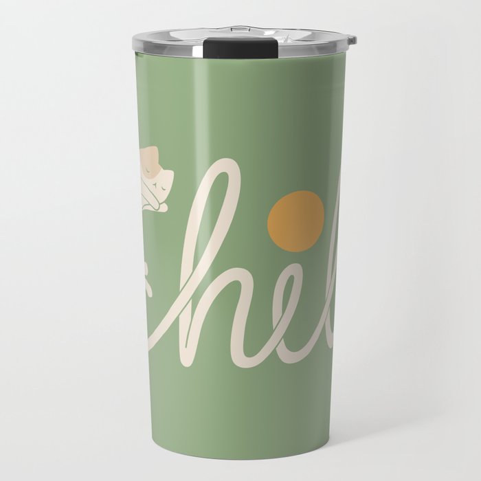 Cat Landscape 85: Chill Travel Mug Gallery Image 1
