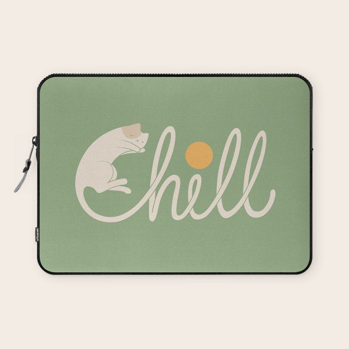 Cat Landscape 85: Chill Laptop Sleeve Gallery Image 1