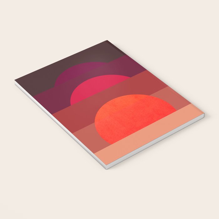 Abstraction_SUNSET_RED_BOHEMIAN_POP_ART_Minimalism_0124A Notebook Gallery Image 3
