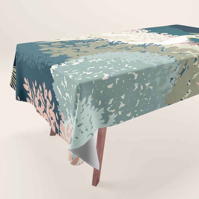Peacock Garden II Tablecloth Gallery Image 1