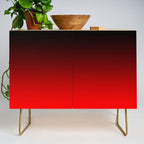 Black Red Neon Nights Ombre Credenza Gallery Image 1