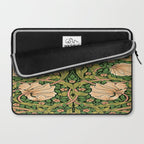 William Morris Pimpernel, green, William Morris floral design  Laptop Sleeve Gallery Image 2