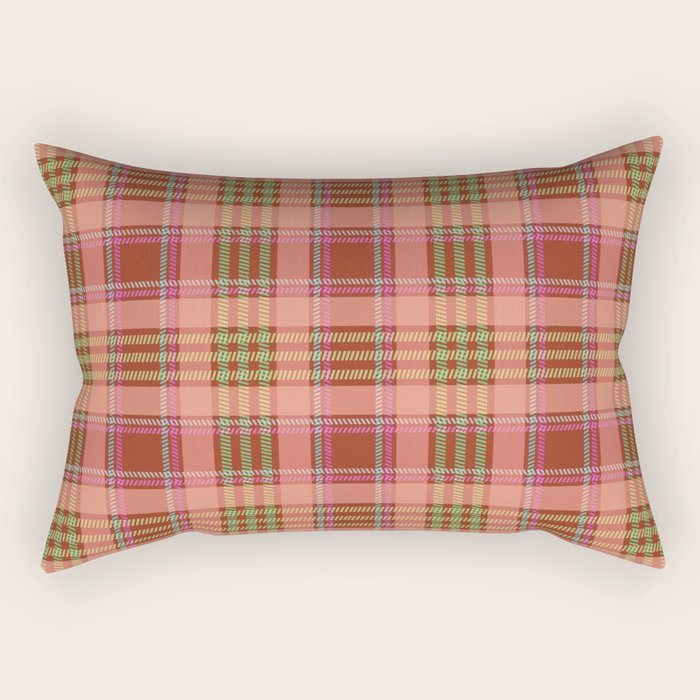 Modern Charm Plaids Rectangular Pillow Gallery Image 2
