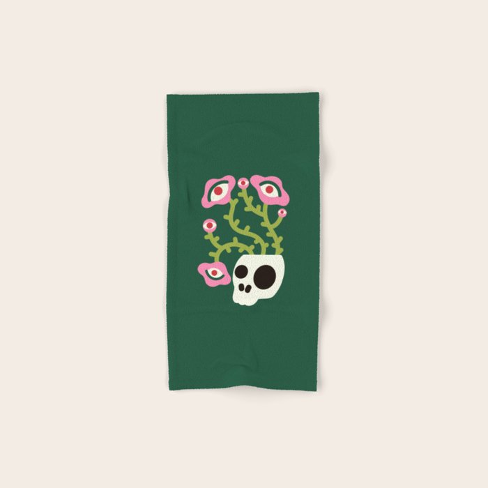 Spooky Flower Ideas Bath Towel Gallery Image 1