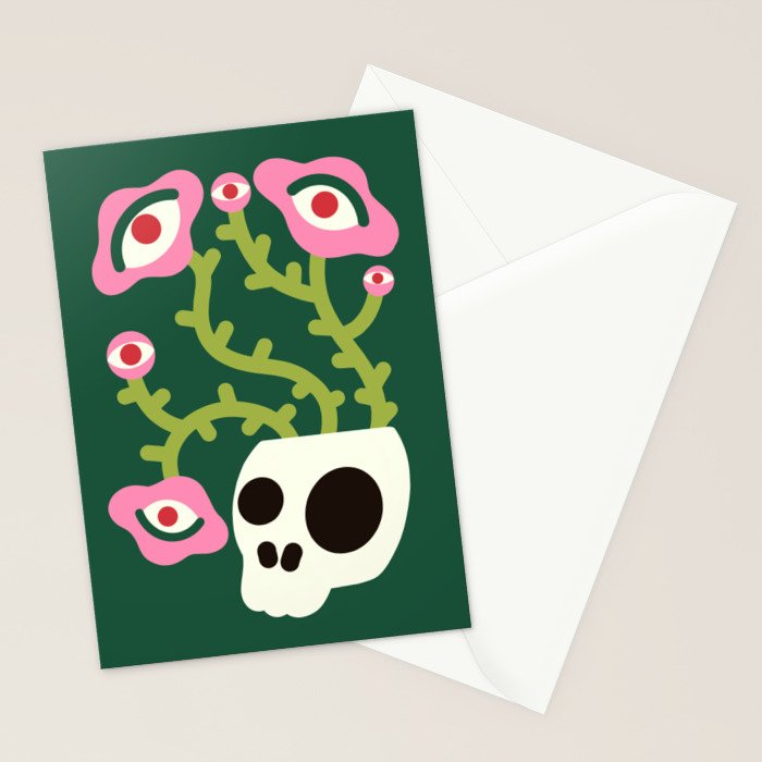Spooky Flower Ideas Stationery Card Gallery Image 2