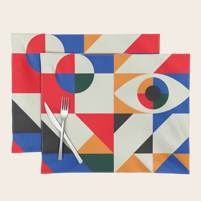 Modern Geometrics Placemat Gallery Image 1