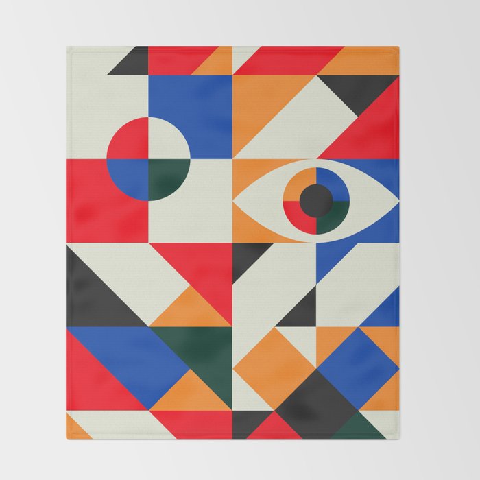 Modern Geometrics Throw Blanket Gallery Image 2