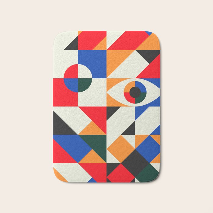 Modern Geometrics Bath Mat Gallery Image 1