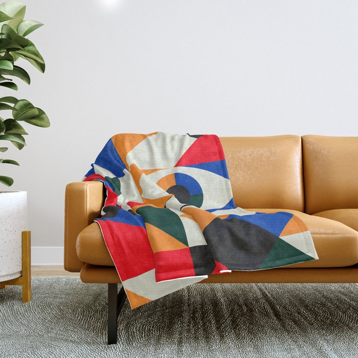 Modern Geometrics Throw Blanket Gallery Image 1