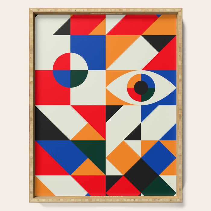 Modern Geometrics Serving Tray Gallery Image 1