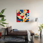 Modern Geometrics Wood Wall Art Gallery Image 2