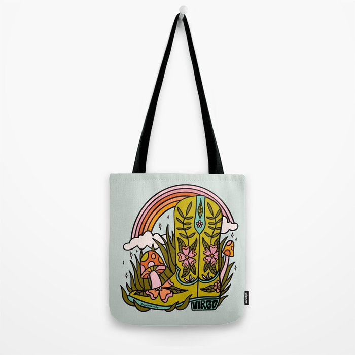 Virgo Cowboy Boot Tote Bag Gallery Image 2