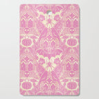 Gothic Halloween Damask - primrose and cream  Cutting Board Gallery Image 1