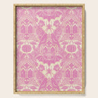 Gothic Halloween Damask - primrose and cream  Serving Tray Gallery Image 1
