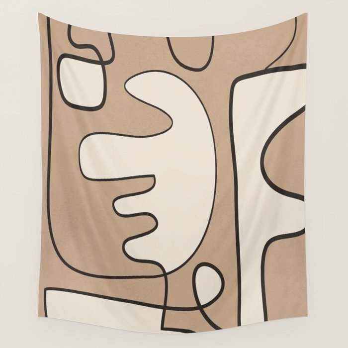 Contours of Thought 1 Wall Tapestry Gallery Image 1