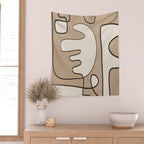 Contours of Thought 1 Wall Tapestry Gallery Image 2
