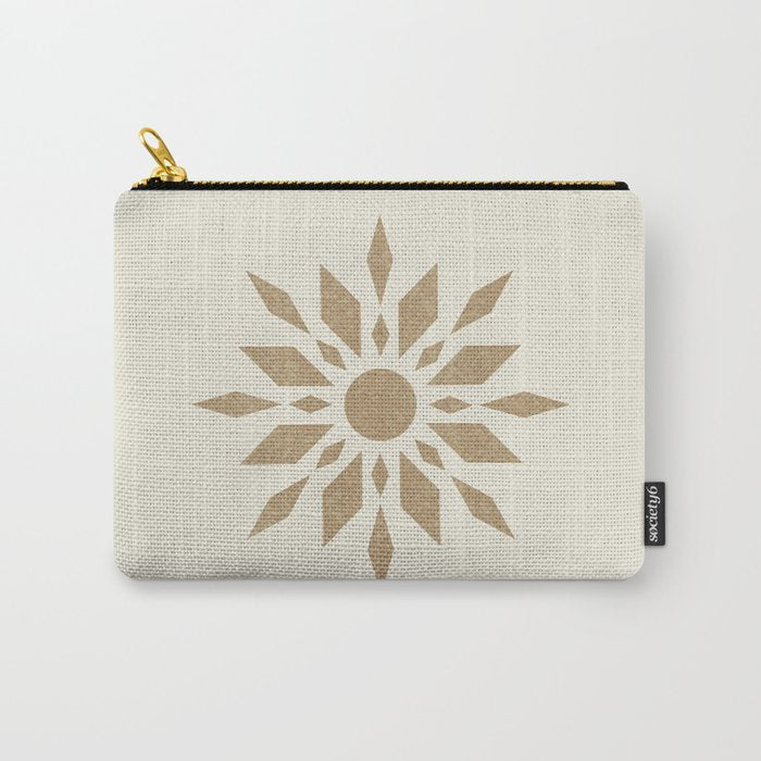 Sunburst Retro - Gold Carry All Pouch Gallery Image 1
