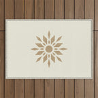 Sunburst Retro - Gold Outdoor Rug Gallery Image 1