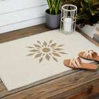Sunburst Retro - Gold Outdoor Rug Gallery Image 2