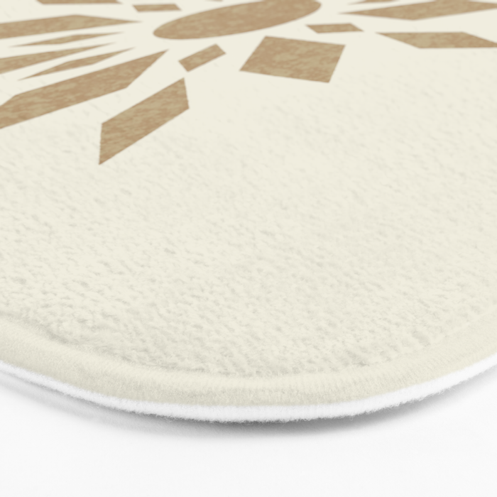 Sunburst Retro - Gold Bath Mat Gallery Image 3