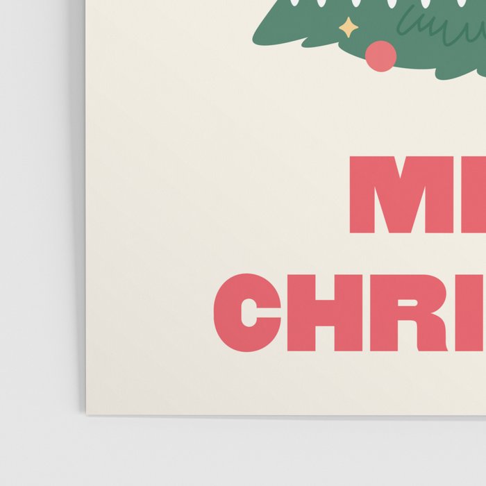 Merry Christmas Tree Poster Gallery Image 3