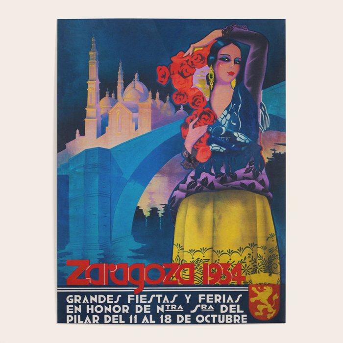 Spain Travel Poster, Colorful Spanish Festival Poster Poster Gallery Image 4