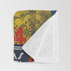 Spain Travel Poster, Colorful Spanish Festival Poster Throw Blanket Gallery Image 3