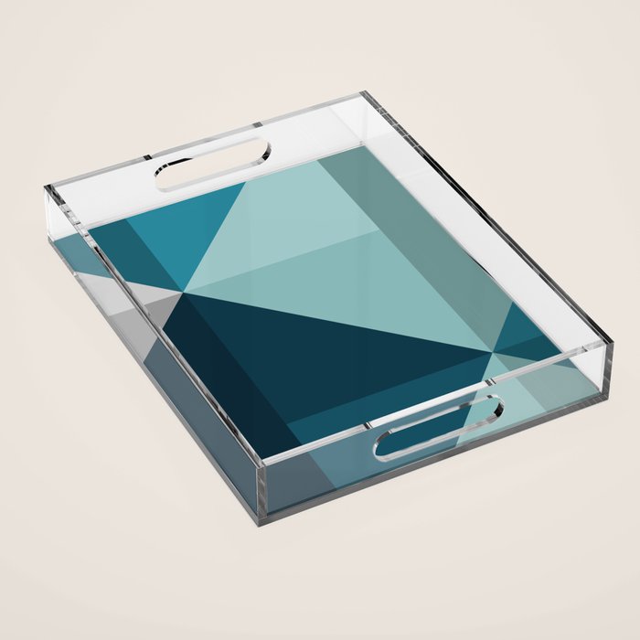 Geometric 1701 Acrylic Tray Gallery Image 1