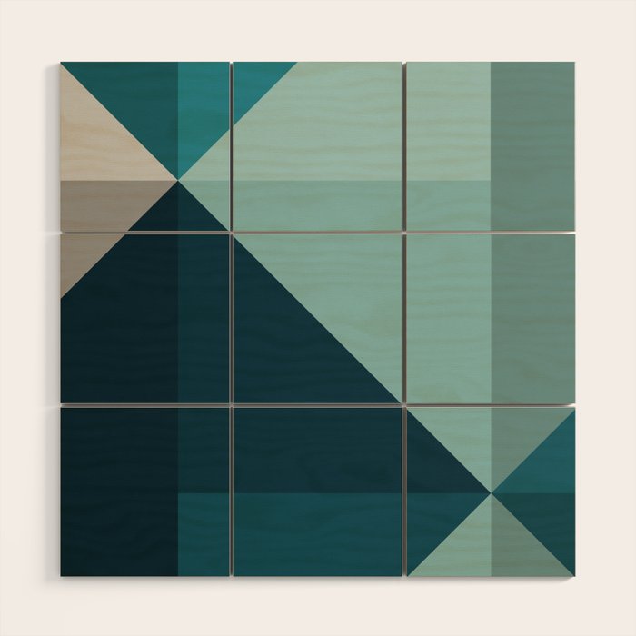 Geometric 1701 Wood Wall Art Gallery Image 1