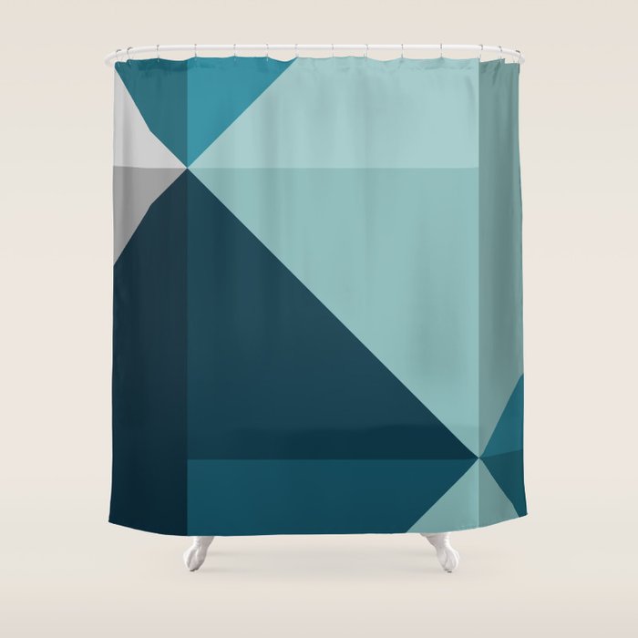 Geometric 1701 Shower Curtain Gallery Image 1