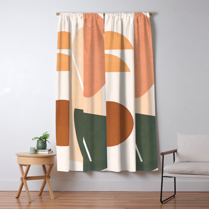 Minimal Abstract Shapes 14 Window Curtain Gallery Image 5