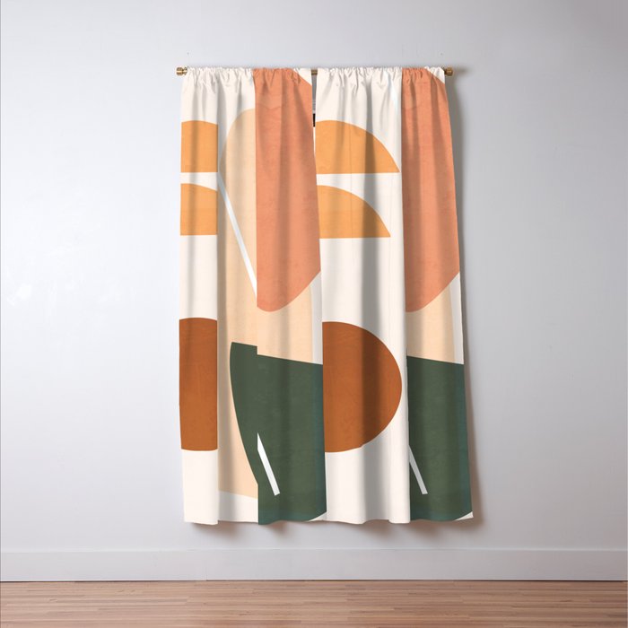 Minimal Abstract Shapes 14 Window Curtain Gallery Image 3