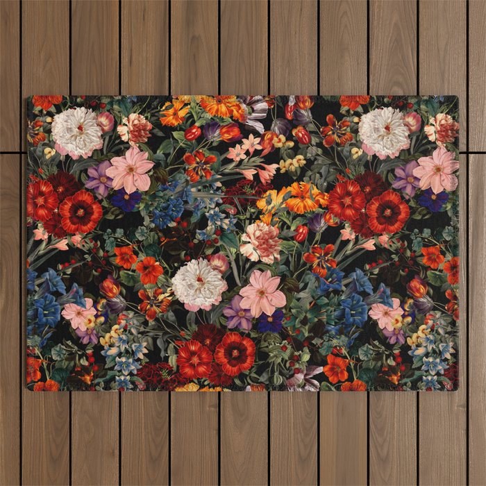 Exotic Night Garden Outdoor Rug Gallery Image 1