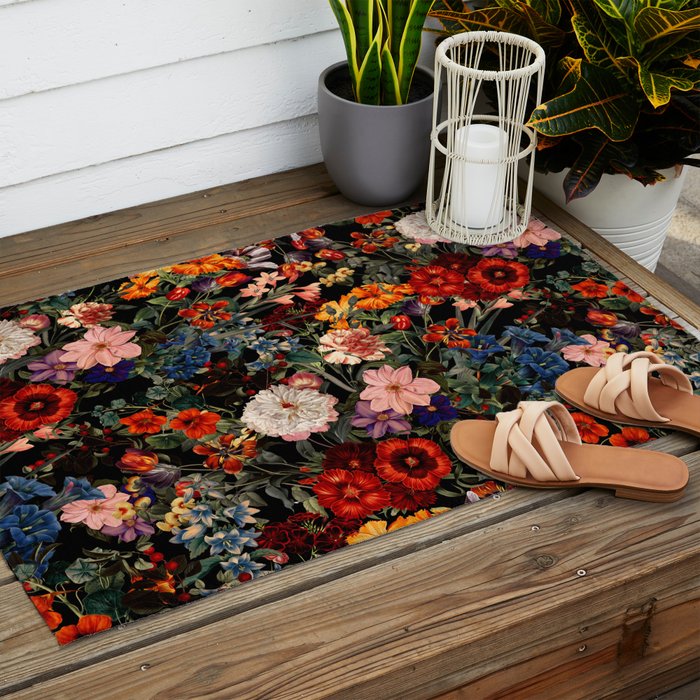 Exotic Night Garden Outdoor Rug Gallery Image 2