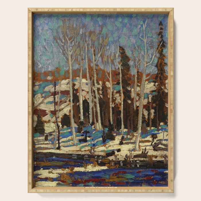 Tom Thomson March 1916 Canadian Landscape Artist Serving Tray Gallery Image 1