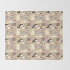 Rats & Peonies Throw Blanket Gallery Image 2