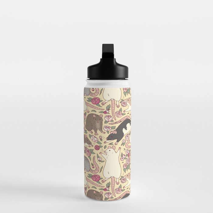 Rats & Peonies Water Bottle Gallery Image 3