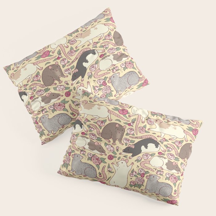 Rats & Peonies Pillow Sham Gallery Image 1