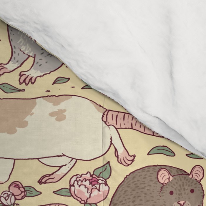 Rats & Peonies Comforter Gallery Image 4