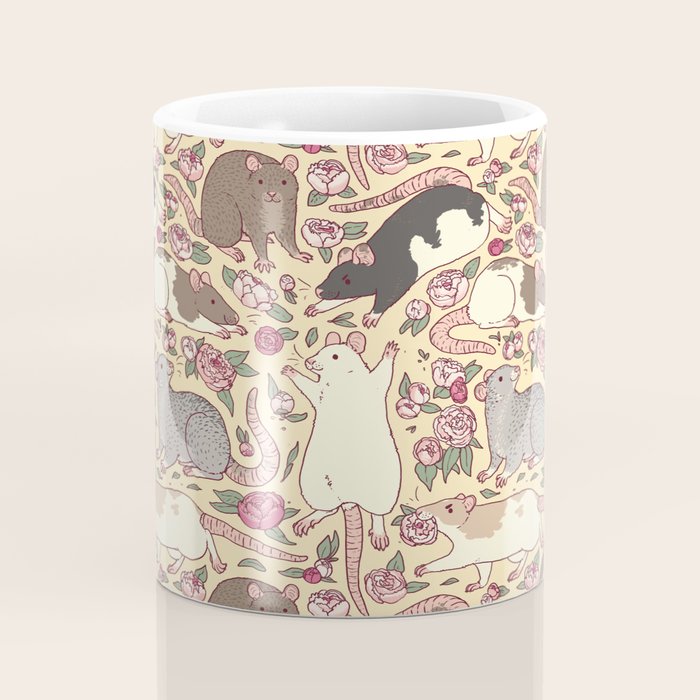 Rats & Peonies Coffee Mug Gallery Image 4