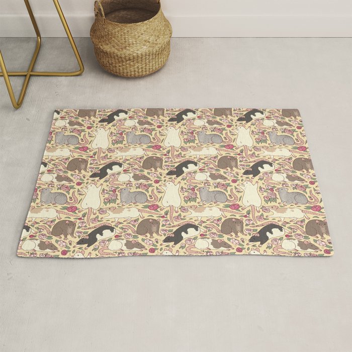 Rats & Peonies Rug Gallery Image 1