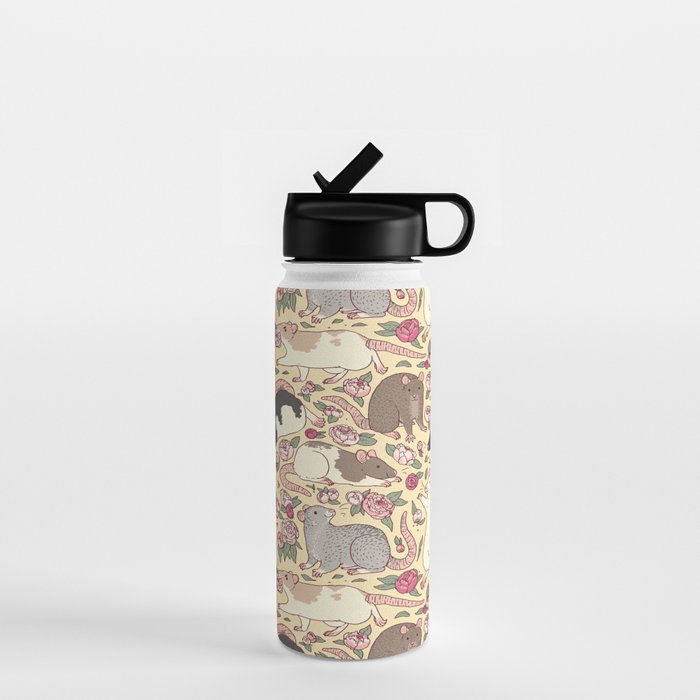 Rats & Peonies Water Bottle Gallery Image 1
