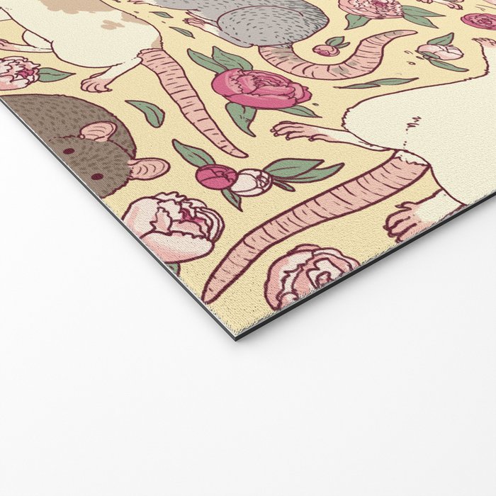 Rats & Peonies Welcome Mat Gallery Image 2