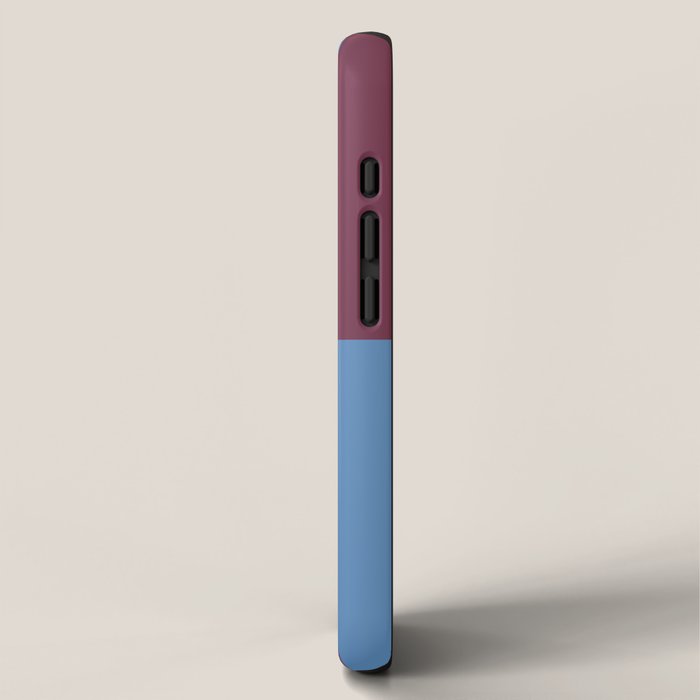 Duo II - Berry and Blue Stripes iPhone Case Gallery Image 2