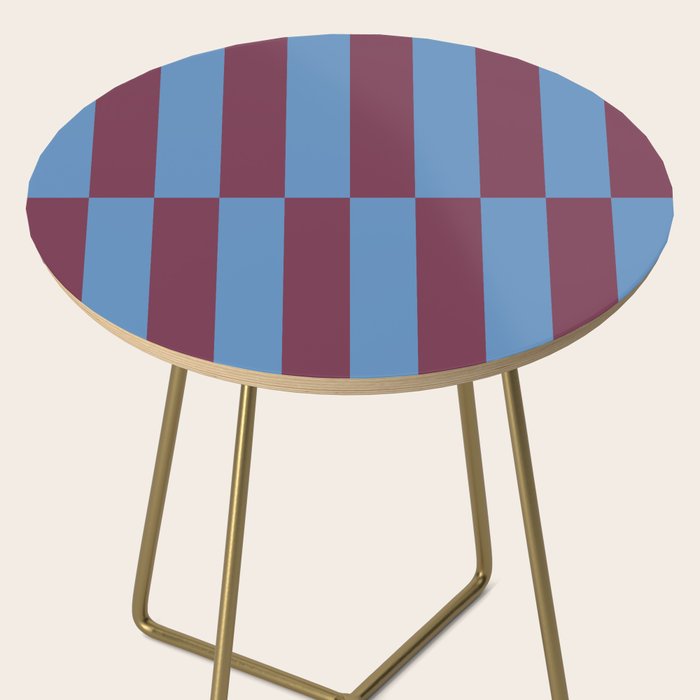 Duo II - Berry and Blue Stripes Side Table Gallery Image 2